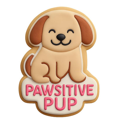 Pawsitive Pup Cookie Cutter - 4x3.2" Fun Kitchen Baking Design