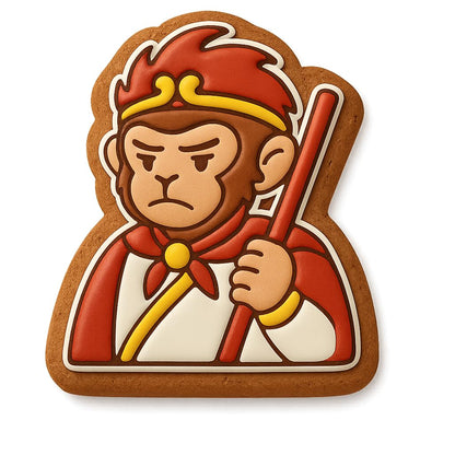 Sun Wukong Monkey King Cookie Cutter Style 2 - 4x3.2" Fun Creative Baking Tool