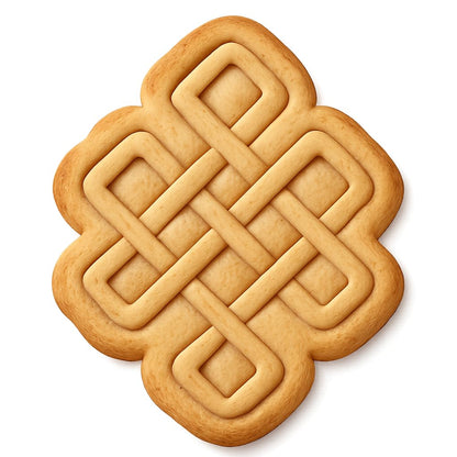 Eternal Knot Cookie Cutter - 4x3.4" Premium Kitchen Baking Design