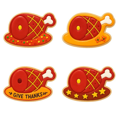 Thanksgiving Ham Cookie Cutter - 4x2.69" Creative Baking Fun Design