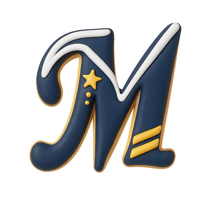 Cursive Letter M Cookie Cutter