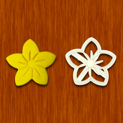 Frangipani Plumeria Flower Cookie Cutter 3.75x3.5" for Baking Fondant Clay