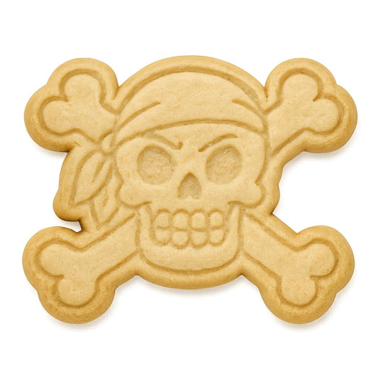 Pirate Skull & Crossbones Cookie Cutter - 4x3.3" Fun Kitchen Baking Gift