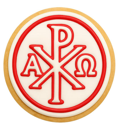Chi-Rho Symbol Cookie Cutter Style 3 - 4x3.9" Premium Baking Design