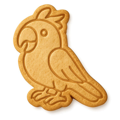 Chatty Parrot Cookie Cutter - 4x2.5" Fun Baking Party Design