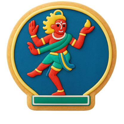 Shiva Nataraja Pose Cookie Cutter - 4x3.9" Creative Kitchen Art Design