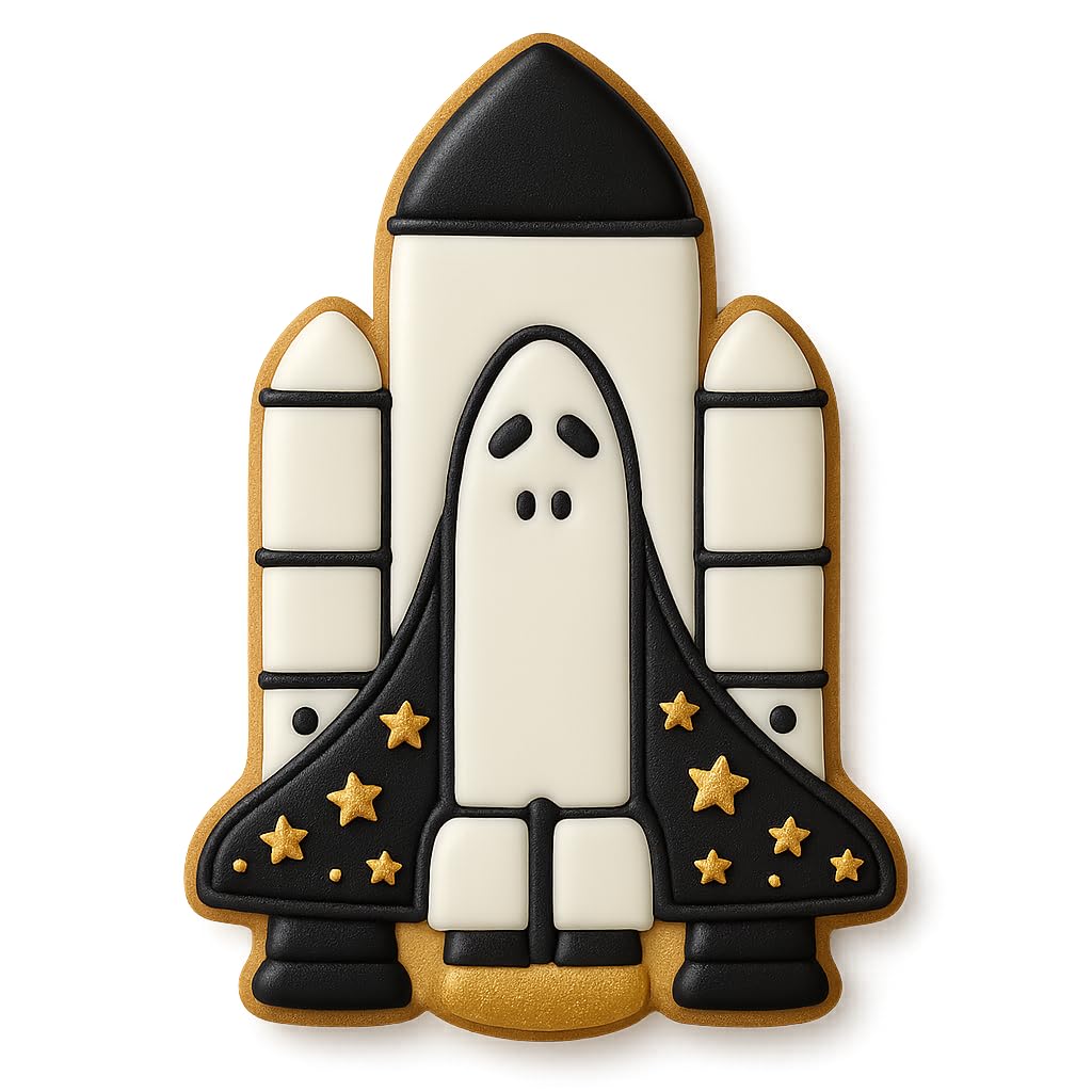 Mighty Gadget Space Shuttle Takeoff Cookie Cutter 4" Tall