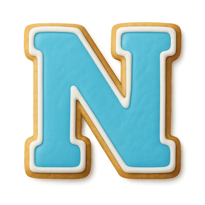 4" Varsity Letter N Cookie Cutter