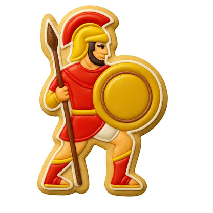 Achilles Warrior Cookie Cutter - 4x2.7" Premium Kitchen Baking Design