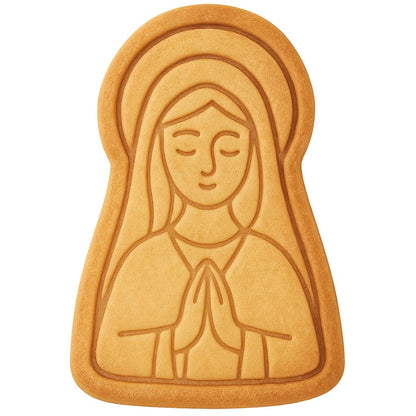 Saint Mary Figure Cookie Cutter - 4x2.7" Quality Spiritual Baking
