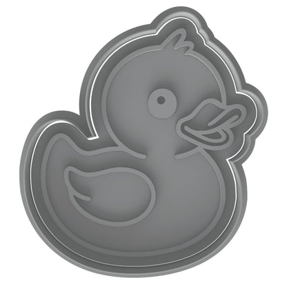 Baby Duck Cookie Cutter & Stamp 4x3.69" for Baking & Fondant Clay Embosser