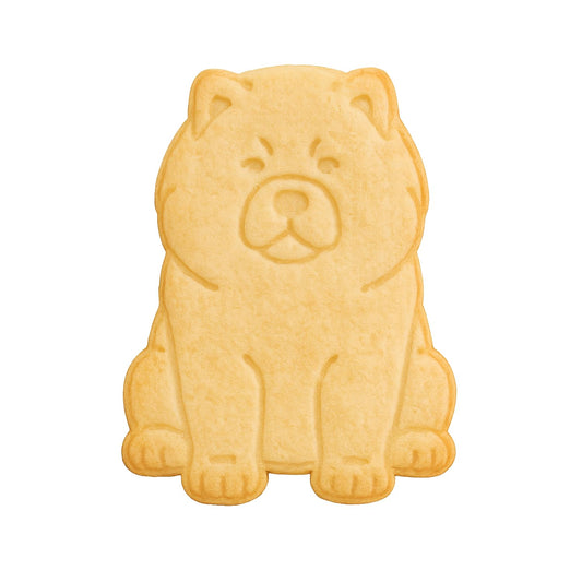 Chow Chow Dog Cookie Cutter & Stamp 4x3" for Baking Fondant Clay for Dog Lovers