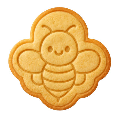 Kawaii Bee Cookie Cutter - 4x3.8" Fun Baking Kitchen Party Design