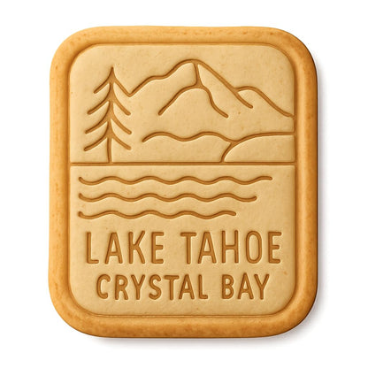 Lake Tahoe Scenic Cookie Cutter - 4x4" Premium Kitchen Design Baking