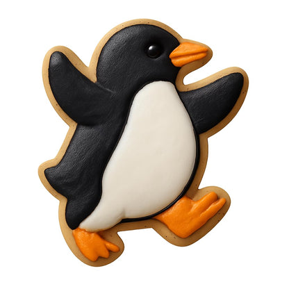 Prancing Penguin Cookie Cutter - 3x4" Creative Baking Fun Design