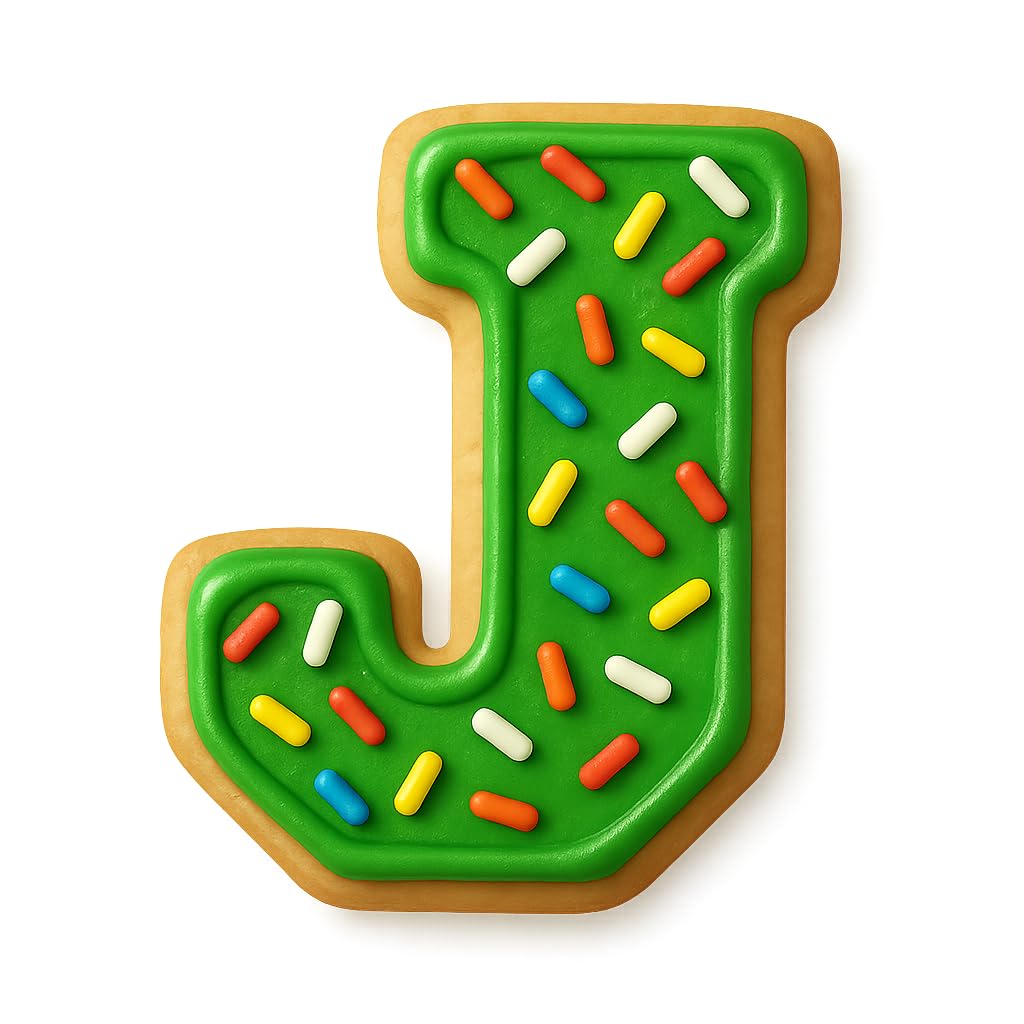 3" Varsity Letter J Cookie Cutter