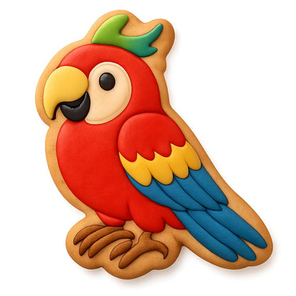 Chatty Parrot Cookie Cutter - 4x2.5" Fun Baking Party Design
