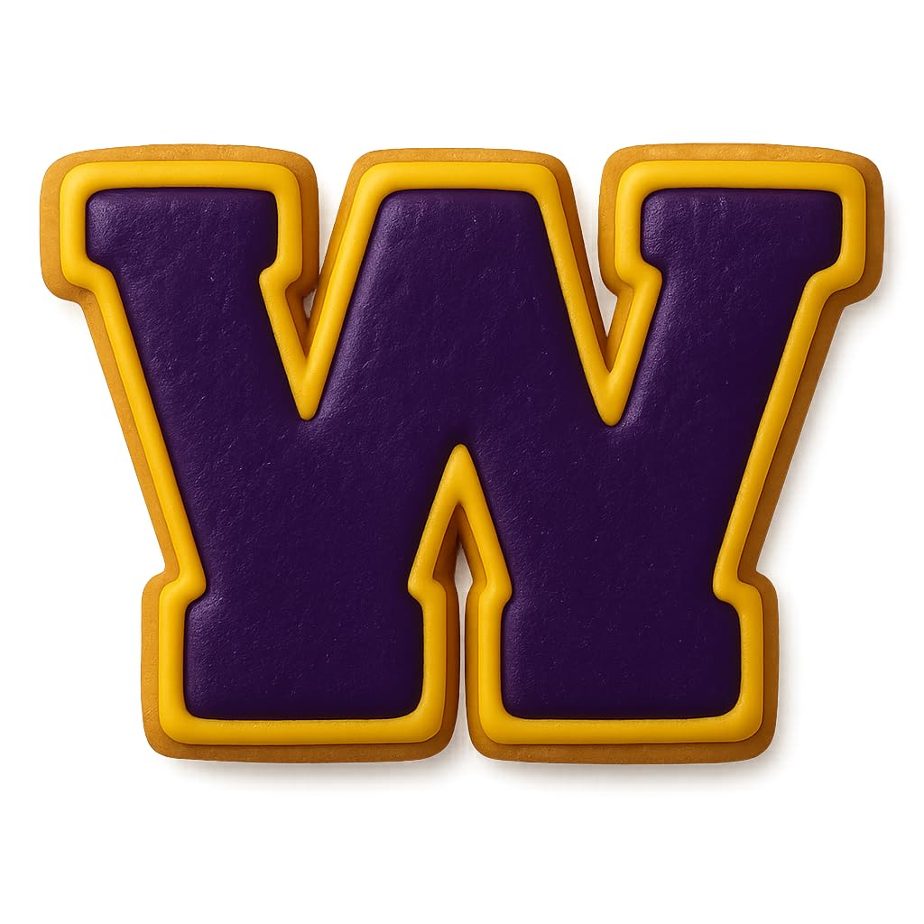 3" Varsity Letter W Cookie Cutter