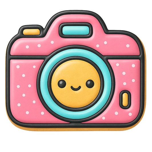 Kawaii Camera Cookie Cutter - 4x3.4" Fun Kitchen Baking Design