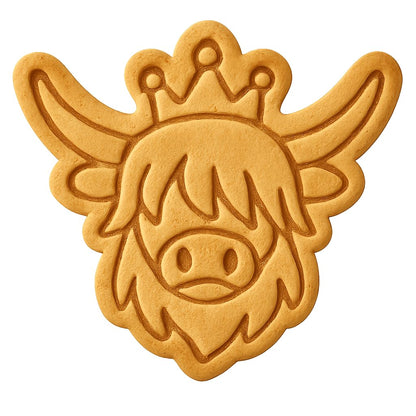 Majestic Highland Cow Cookie Cutter - 4x3.5" Creative Kitchen Fun