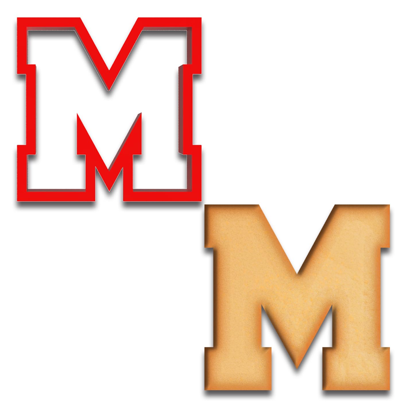 4 inches Varsity Letters Cookie Cutters