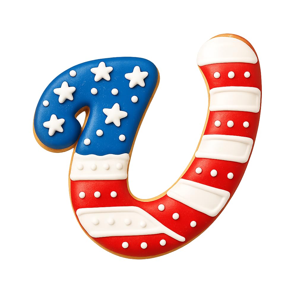 Cursive Letter U Cookie Cutter