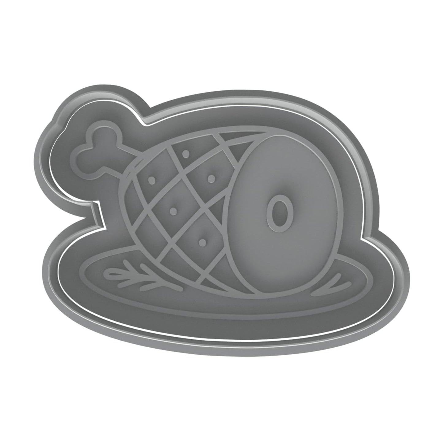 Thanksgiving Ham Cookie Cutter - 4x2.69" Creative Baking Fun Design