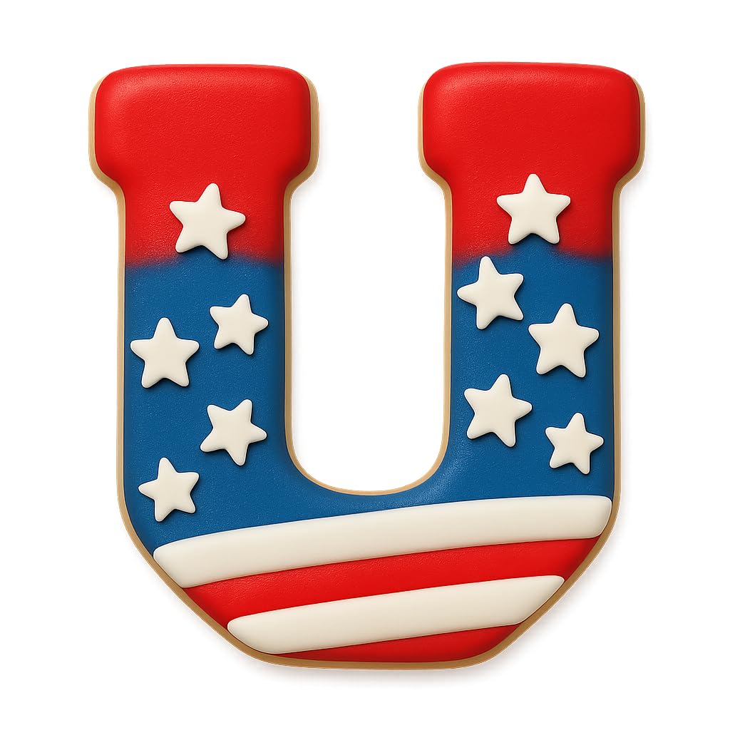 3" Varsity Letter U Cookie Cutter