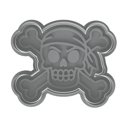 Pirate Skull & Crossbones Cookie Cutter - 4x3.3" Fun Kitchen Baking Gift