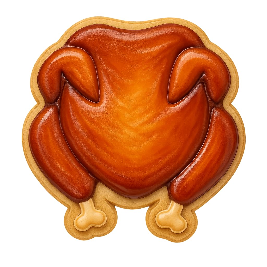 Roast Chicken or Turkey Cookie Cutter - 4x3.5" Creative Kitchen Design