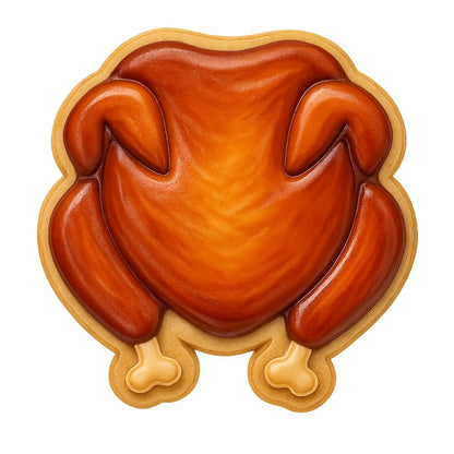 Roast Chicken or Turkey Cookie Cutter - 4x3.5" Creative Kitchen Design