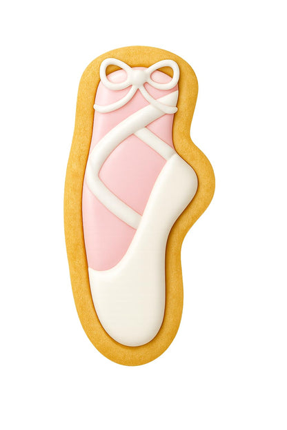Ballet Shoe Cookie Cutter - 4x1.8" Elegant Dance Kitchen Baking Tool