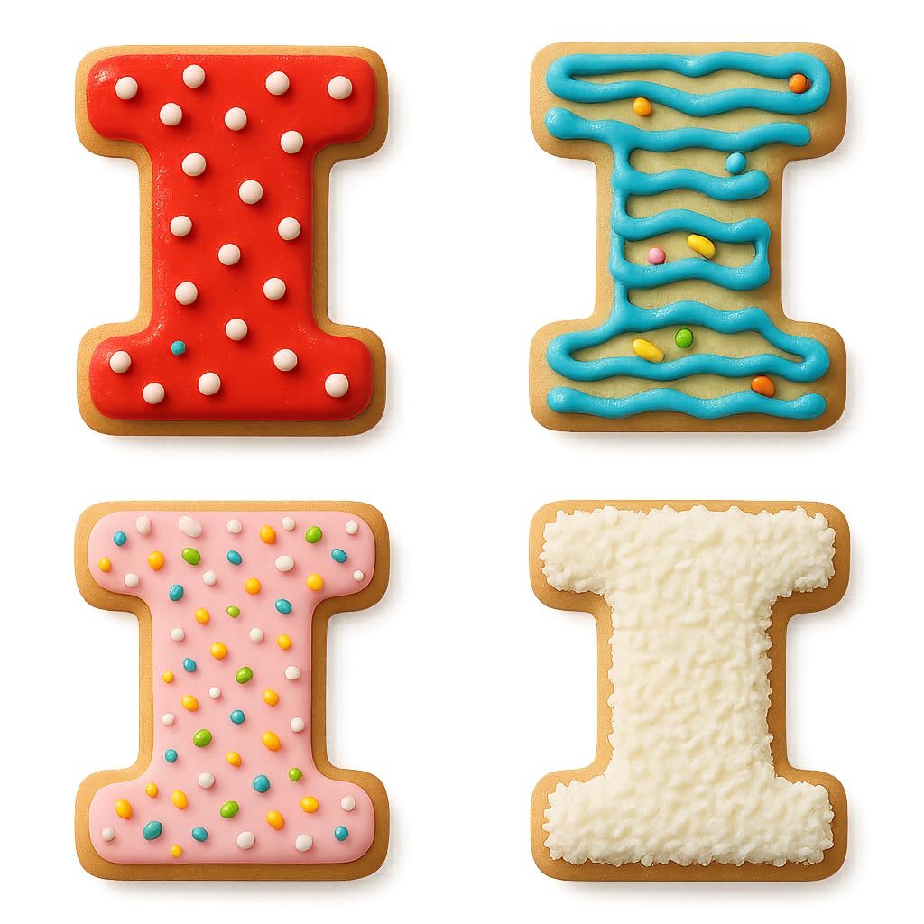 3" Varsity Letter I Cookie Cutter