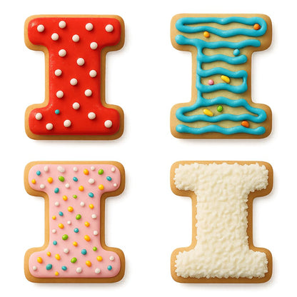 3" Varsity Letter I Cookie Cutter