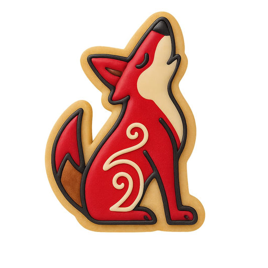 Howling Coyote Trickster Cookie Cutter - 4x2.9" Creative Party Tool