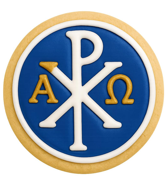 Chi-Rho Symbol Cookie Cutter Style 3 - 4x3.9" Premium Baking Design