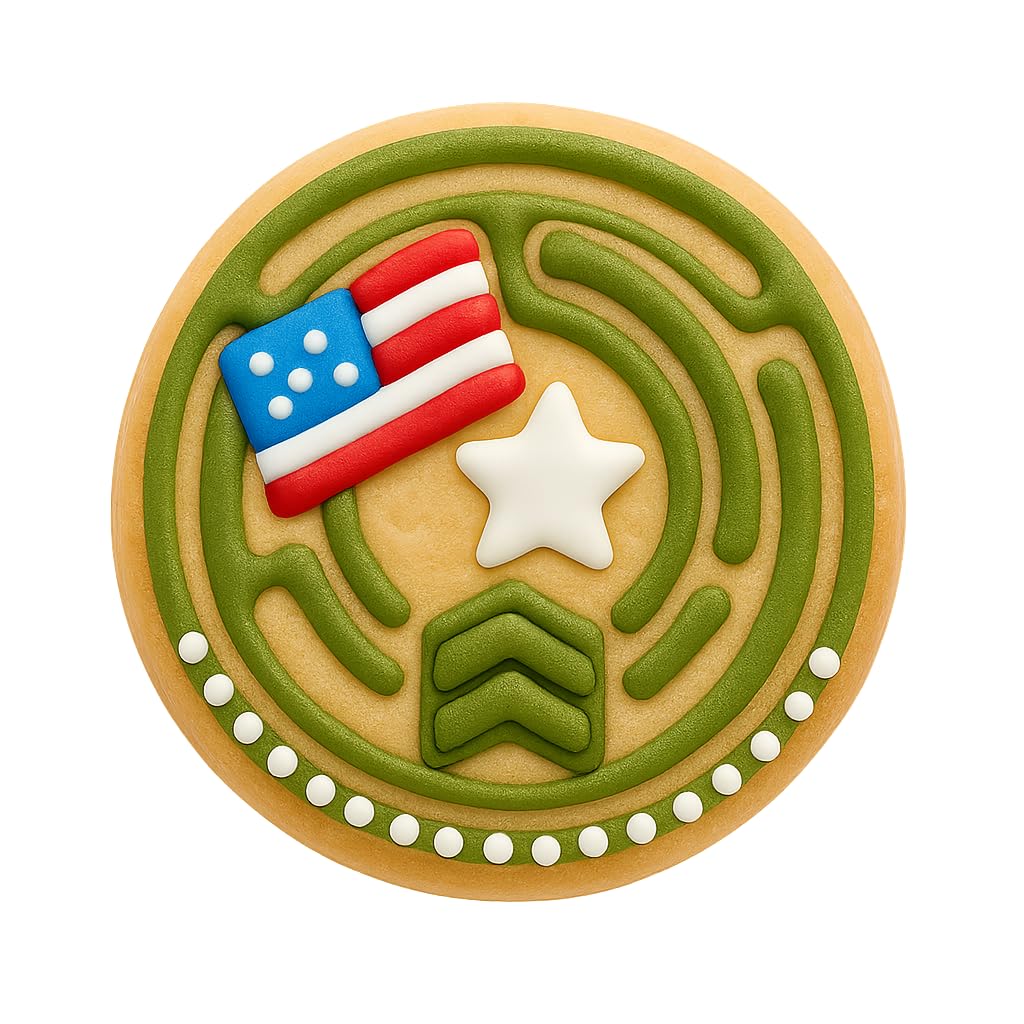 Mighty Gadget Hecate Wheel Cookie Cutter & Stamp - 4x4" Witchcraft Pagan Symbol Baking Mold (Random Color)
