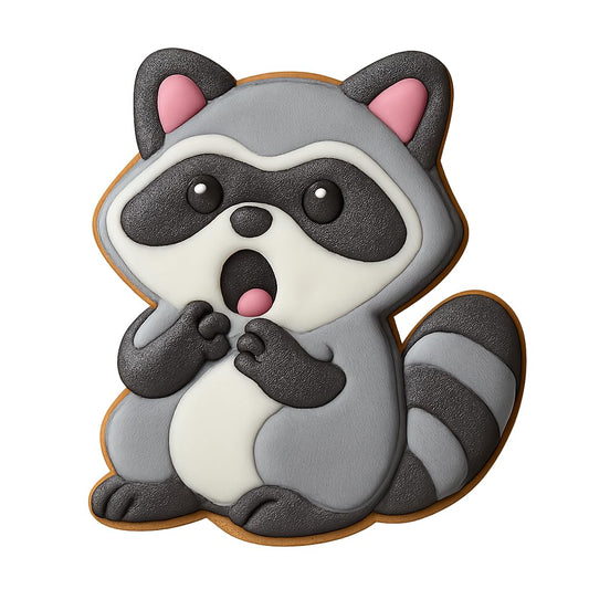 Hungry Raccoon Cookie Cutter - 2.8x4" Fun Kitchen Baking Tool