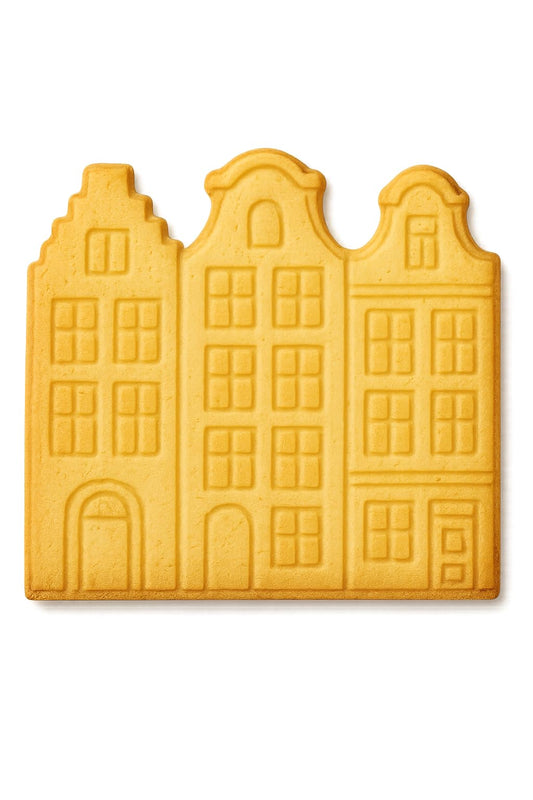 Classic Amsterdam Canal Houses Cookie Cutter - 4x3.9" Fun Kids Baking