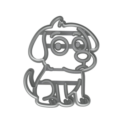 Mighty Gadget Playful Meme Dog Cookie Cutter & Stamp - 4x3.2" Perfect for Kids Baking & Pet-Themed Parties (Random Color)