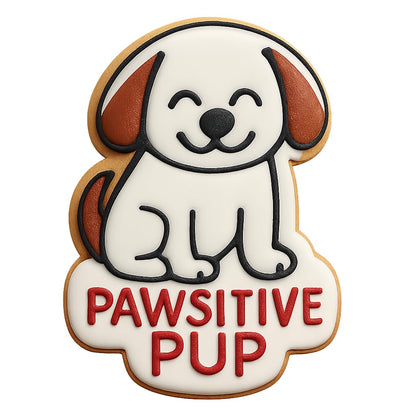 Pawsitive Pup Cookie Cutter - 4x3.2" Fun Kitchen Baking Design