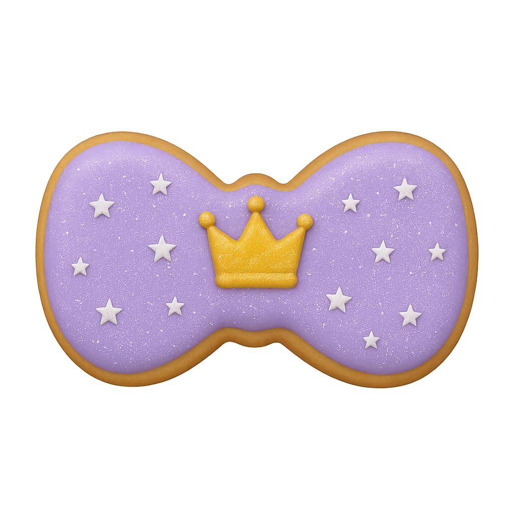 Pink Hair Bow Cookie Cutter (4x2.5") - Cute Bow Shape for Baking, Fondant, and Crafts