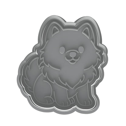 Samoyed Puppy Cookie Cutter & Stamp 4x3.5" for Baking Fondant Clay Embosser