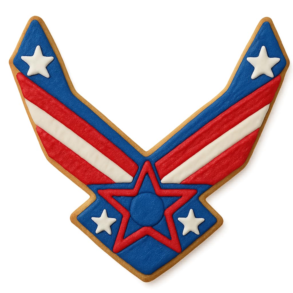US Air Force Emblem Cookie Cutter 4x4" for Baking Fondant Clay Gifts Kitchen