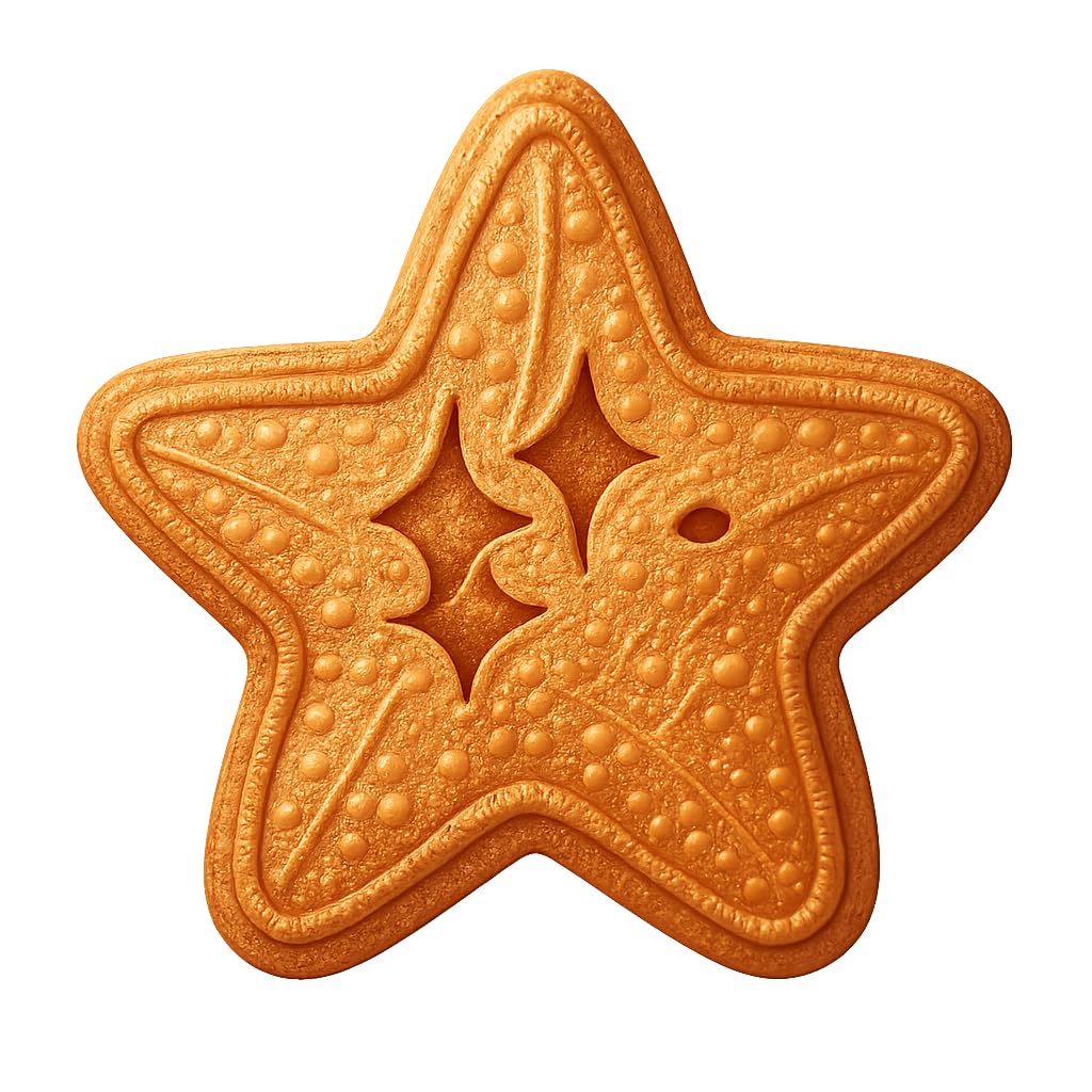 Twinkling Starfish Cookie Cutter - 4x4" Creative Baking Design Fun