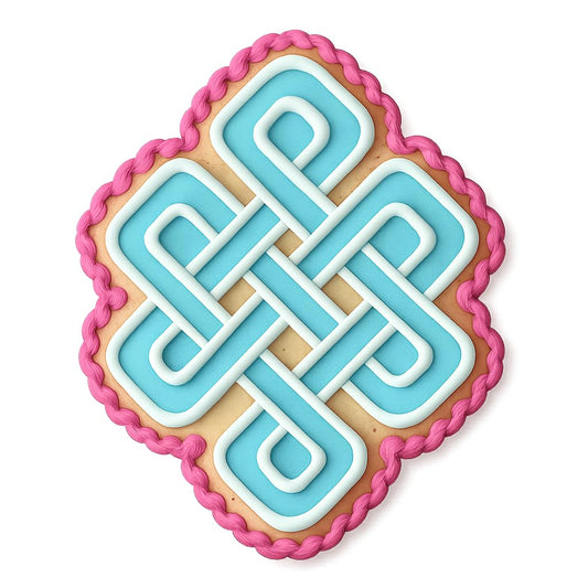 Eternal Knot Cookie Cutter - 4x3.4" Premium Kitchen Baking Design