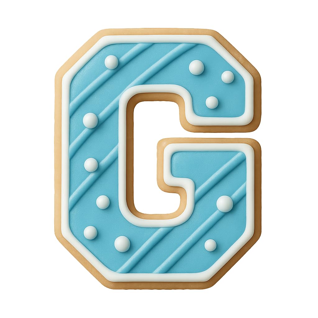 3" Varsity Letter G Cookie Cutter
