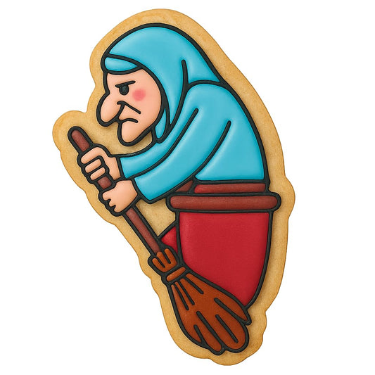Baba Yaga Witch Cookie Cutter - 4x2.66" Creative Kids Party Design