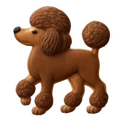 Playful Poodle Cookie Cutter 4x3.7" Fun Kitchen Baking Design