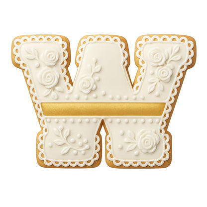 3" Varsity Letter W Cookie Cutter